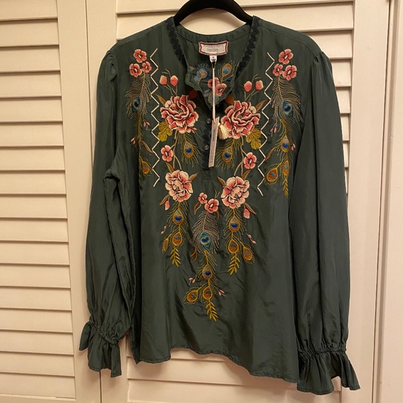 Johnny Was Tops - Johnny Was Quito Victorian Prairie Blouse